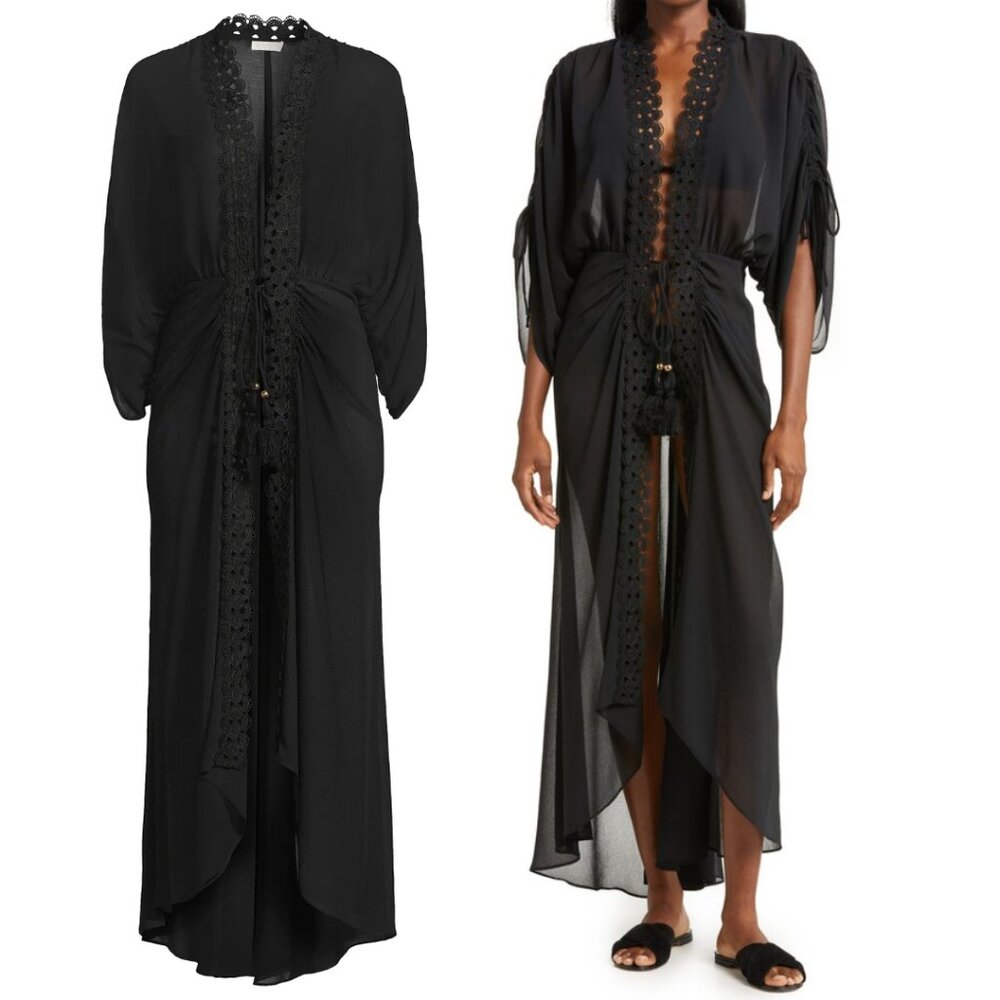 Ramy Brook Raelynn Maxi Dress Cover-up in Black